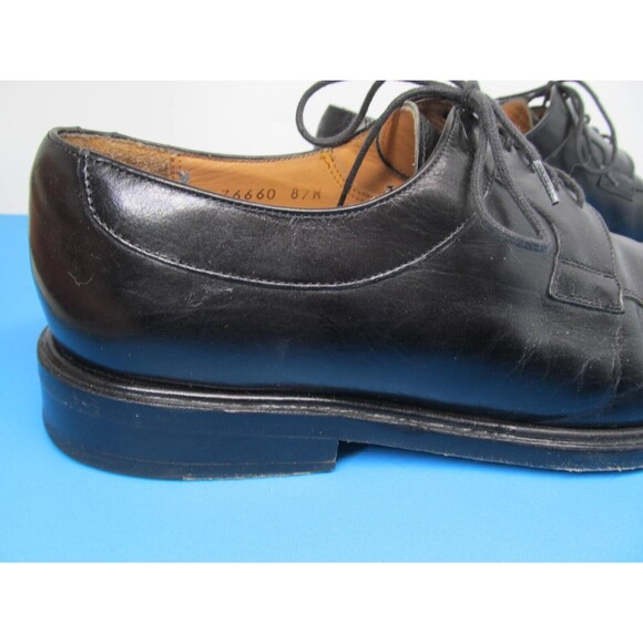 Mezlan Fiore Mens Black Leather Split Toe Derbys Size US 9.5 D Made In Spain - Picture 6 of 16
